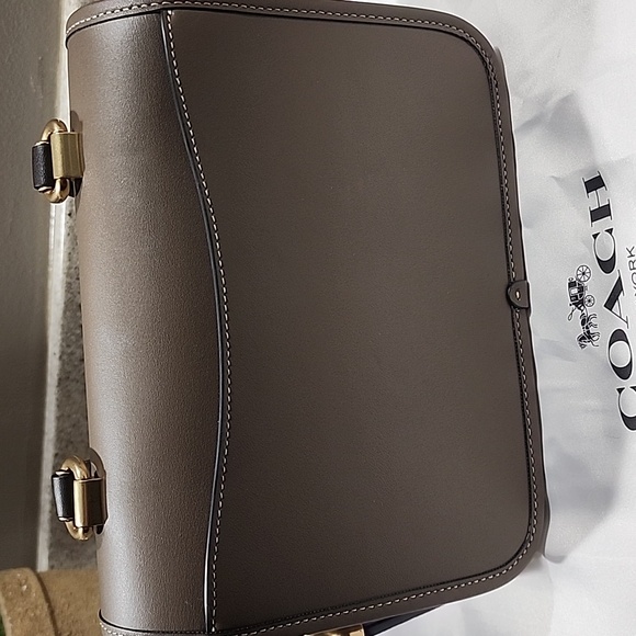 Coach Rogue Top Handle In Dark Stone - Picture 4 of 10